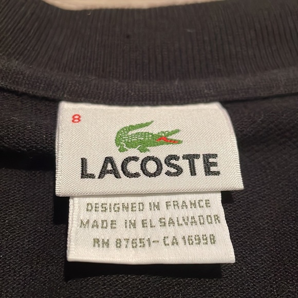 Men’s Lacoste Long Sleeve Polo - Size 8 (3XL) - Picture 4 of 6